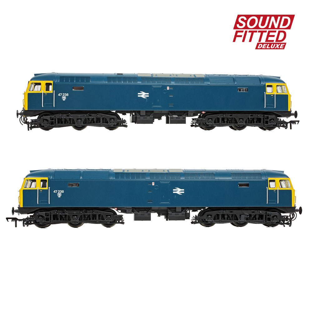 PRE - ORDER: Bachmann Class 47/0 47238 BR Blue SOUND FITTED DELUXE - OO Gauge - Phillips Hobbies