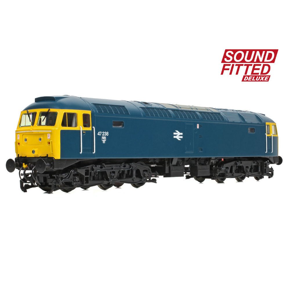 PRE - ORDER: Bachmann Class 47/0 47238 BR Blue SOUND FITTED DELUXE - OO Gauge - Phillips Hobbies