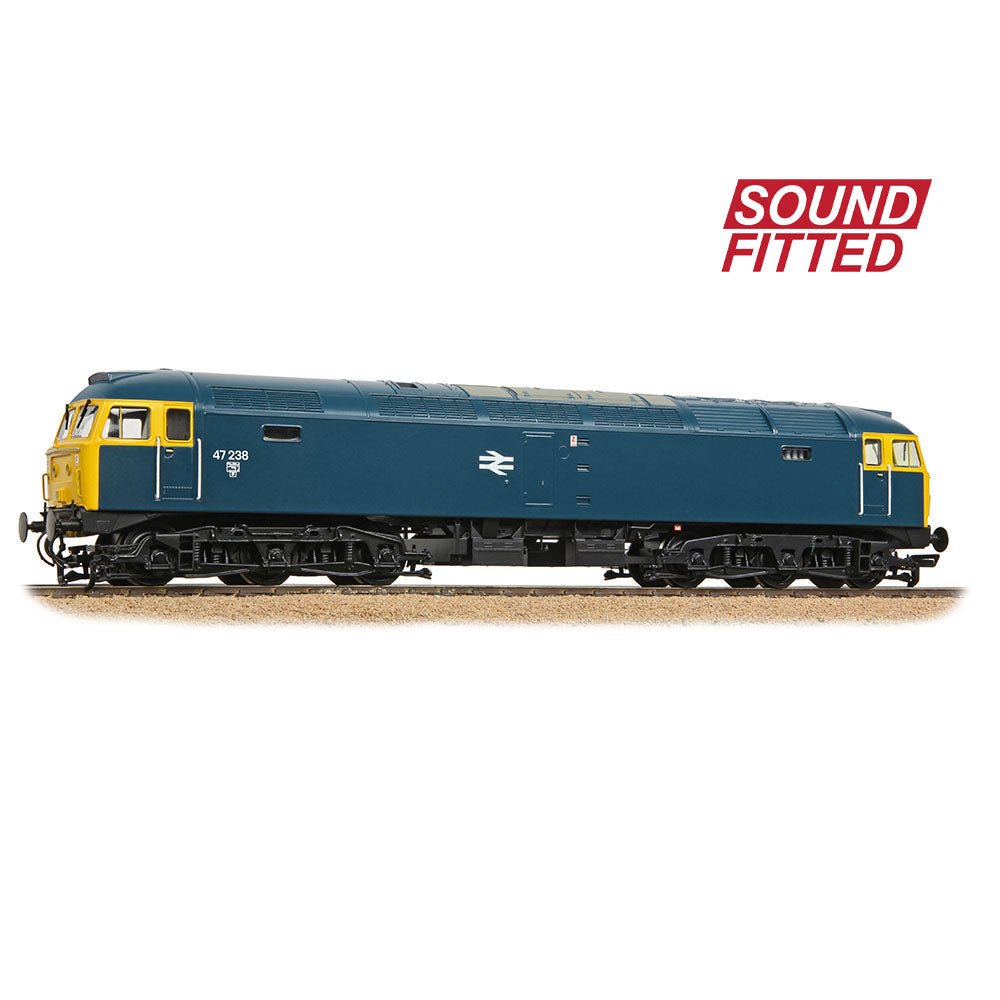 PRE - ORDER: Bachmann Class 47/0 47238 BR Blue SOUND FITTED - OO Gauge - Phillips Hobbies