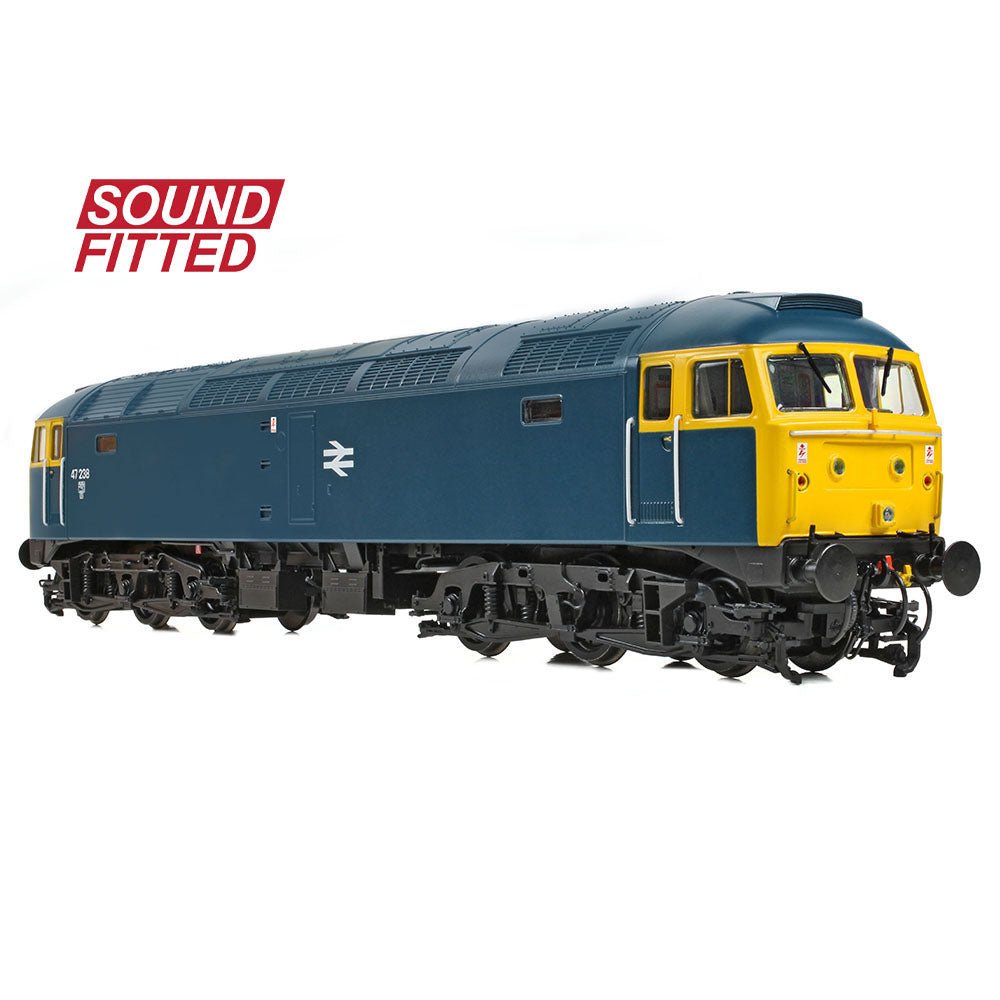 PRE - ORDER: Bachmann Class 47/0 47238 BR Blue SOUND FITTED - OO Gauge - Phillips Hobbies