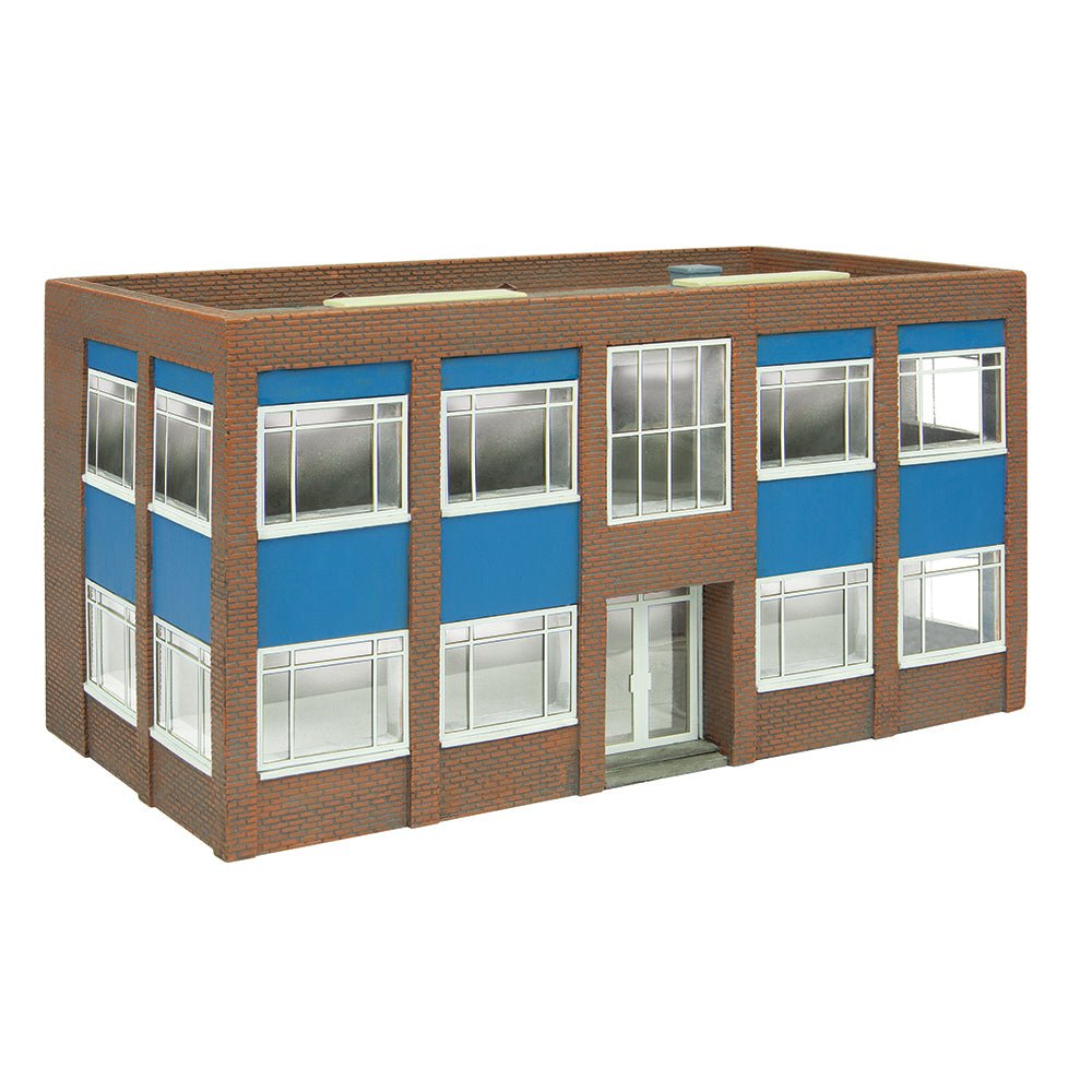 PRE - ORDER: Bachmann Scenecraft Two Storey Office Block - Blue - Phillips Hobbies