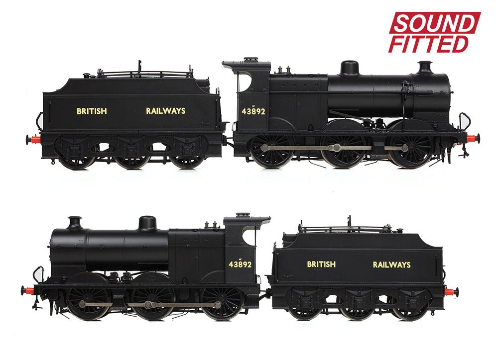 PRE - ORDER: Branchline MR 3835 (4F) with Fowler Tender 43892 BR Black (British Railways) SOUND FITTED - OO Gauge - Phillips Hobbies