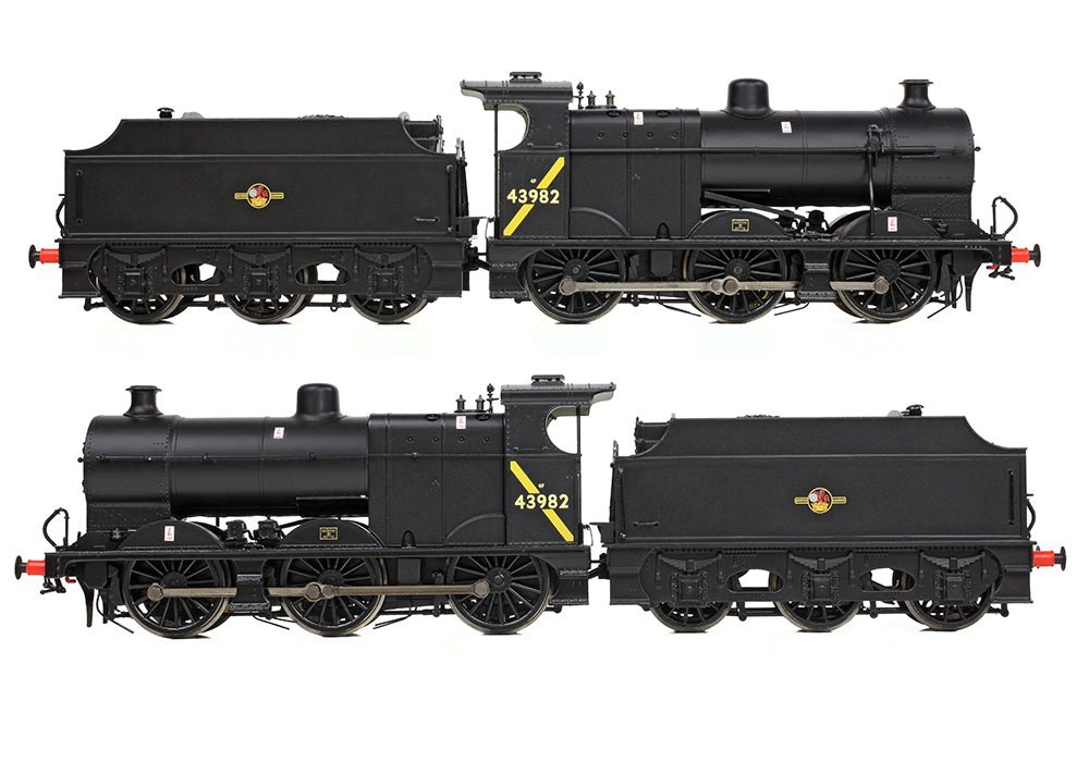 PRE - ORDER: Branchline MR 3835 (4F) with Fowler Tender 43982 BR Black (Late Crest) - OO Gauge - Phillips Hobbies