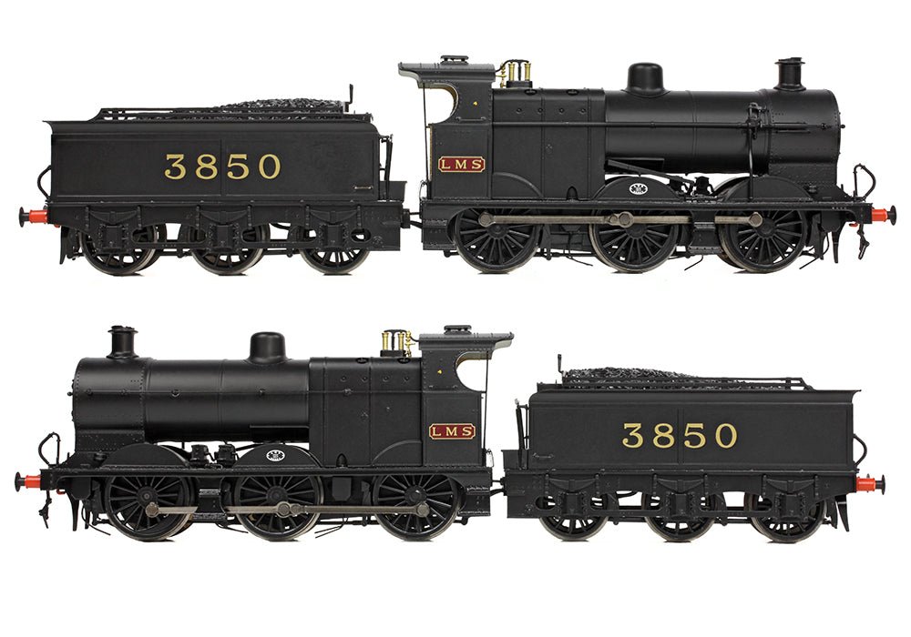 PRE - ORDER: Branchline MR 3835 (4F) with Johnson - Deeley Tender 3850 LMS Black (MR Numerals) - OO Gauge - Phillips Hobbies
