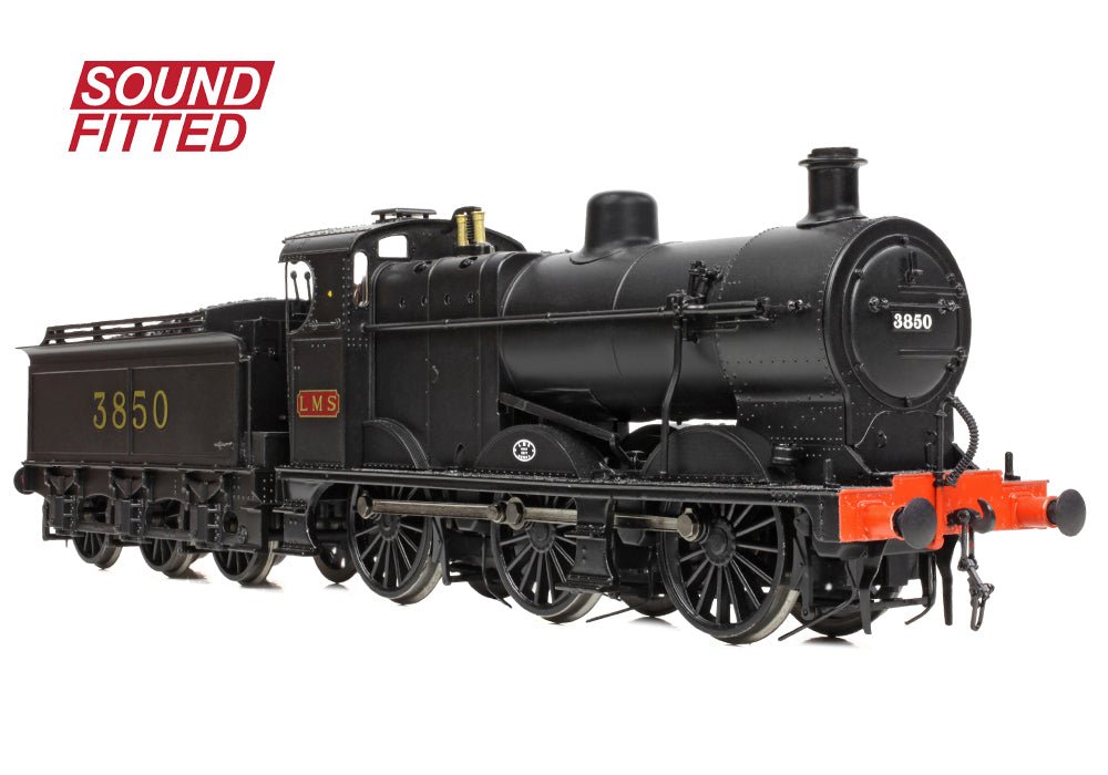 PRE - ORDER: Branchline MR 3835 (4F) with Johnson - Deeley Tender 3850 LMS Black (MR Numerals) SOUND FITTED - OO Gauge - Phillips Hobbies