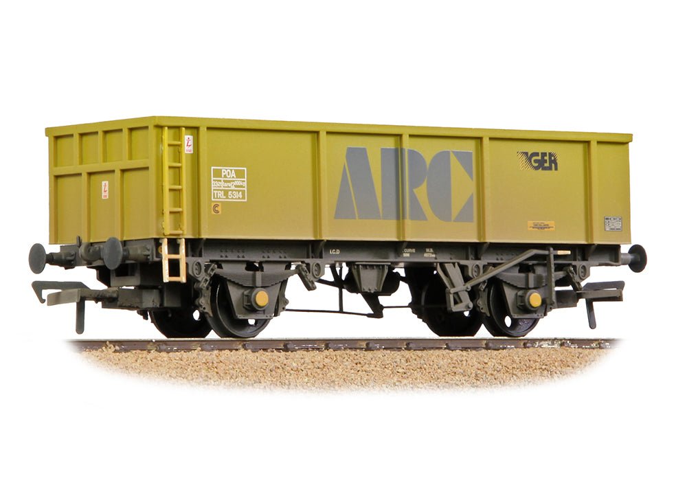 PRE - ORDER: Branchline POA Mineral Wagon 'ARC/Tiger' Yellow WEATHERED - OO Gauge - Phillips Hobbies