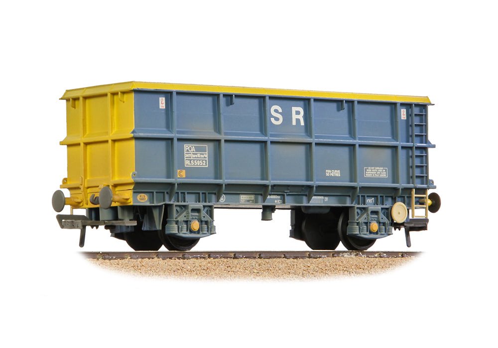 PRE - ORDER: Branchline POA Scrap Wagon 'Standard Railfreight' Blue & Yellow WEATHERED - OO Gauge - Phillips Hobbies