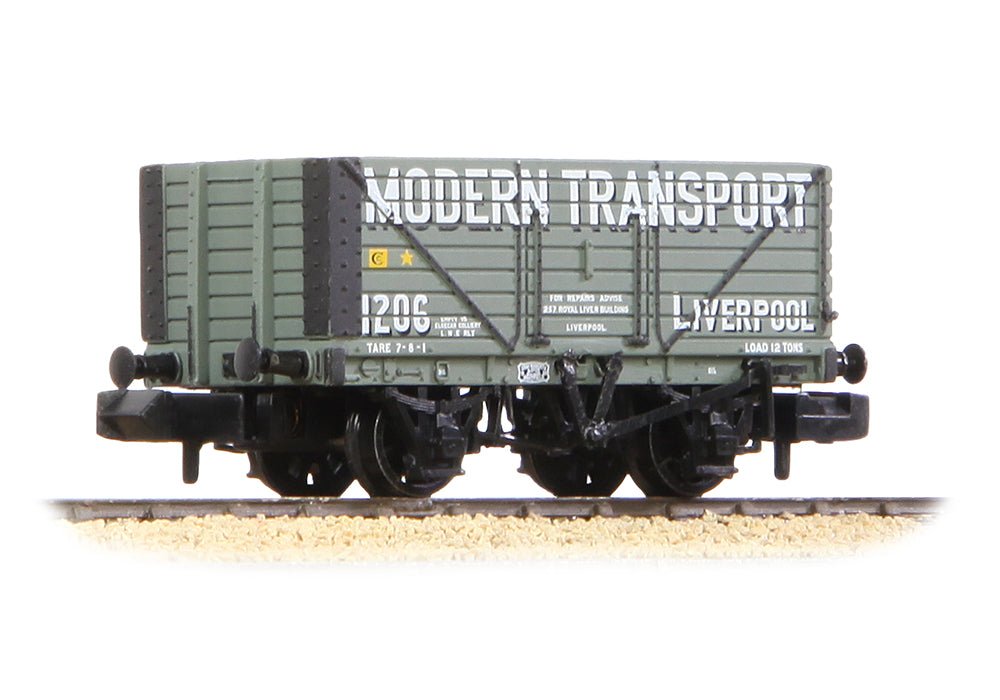 PRE - ORDER: Graham Farish 8 Plank Wagon End Door 'Modern Transport Liverpool' Grey - N Gauge - Phillips Hobbies
