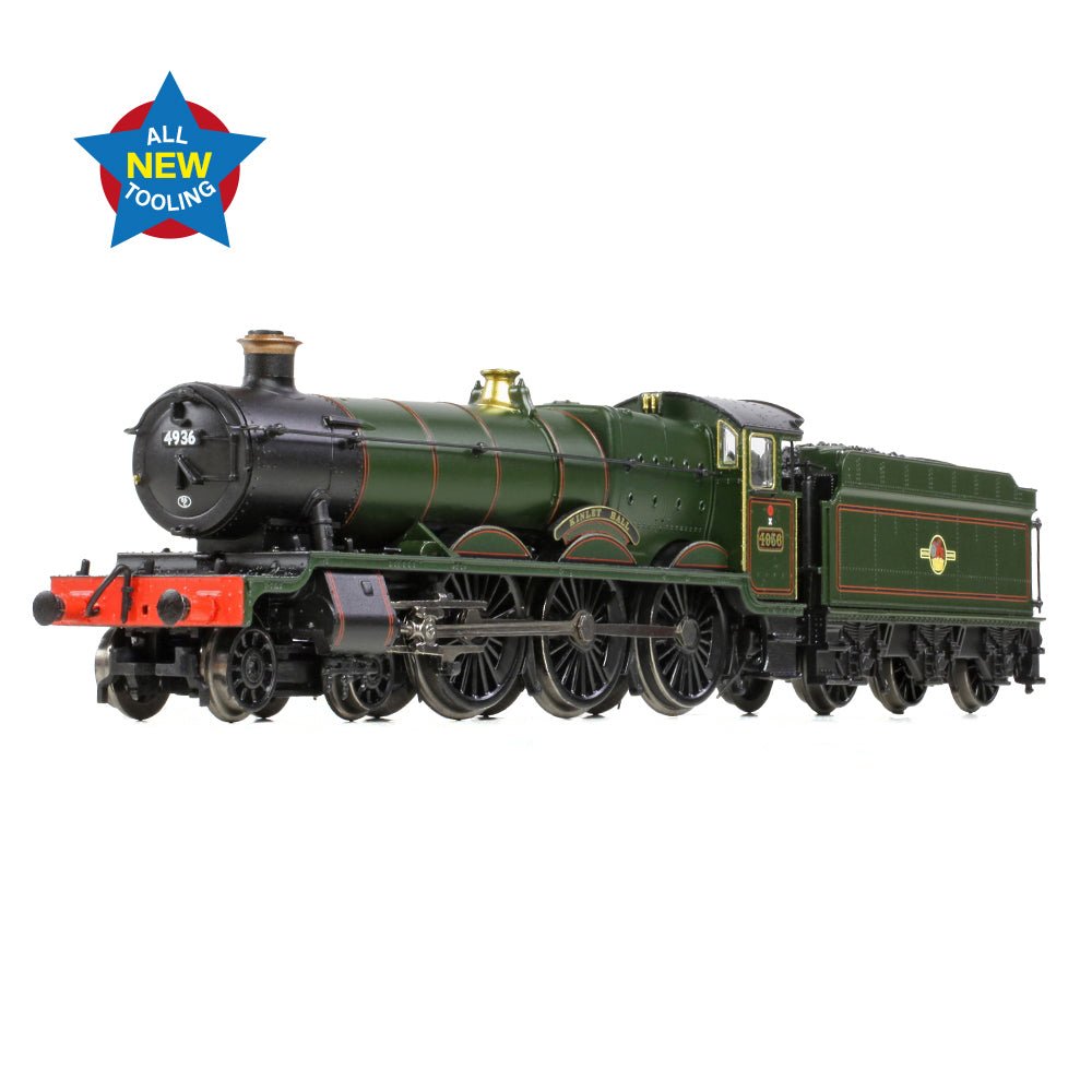PRE - ORDER: Graham Farish GWR 49XX 'Hall' 4936 'Kinlet Hall' BR Lined Green (Late Crest) - N Gauge - Phillips Hobbies
