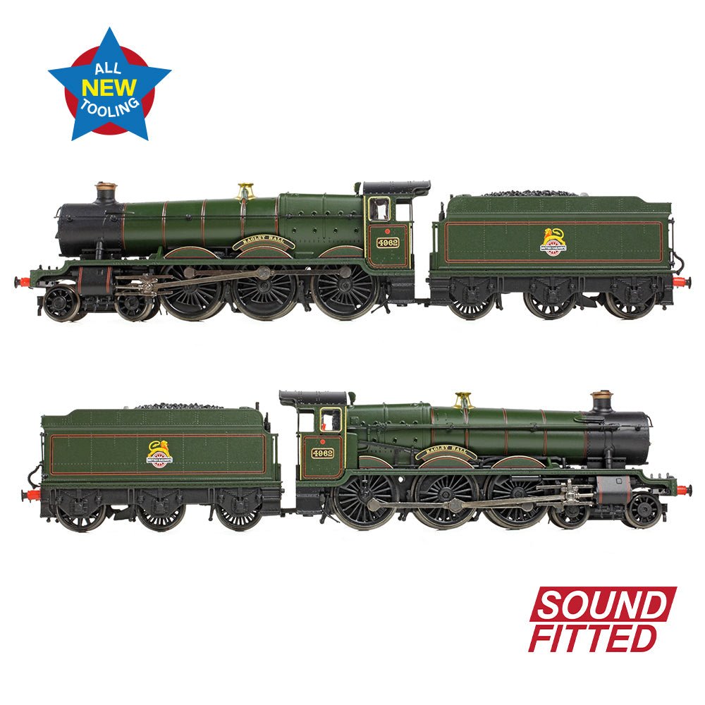 PRE - ORDER: Graham Farish GWR 49XX 'Hall' 4962 'Ragley Hall' BR Lined Green (Early Emblem) SOUND FITTED - N Gauge - Phillips Hobbies