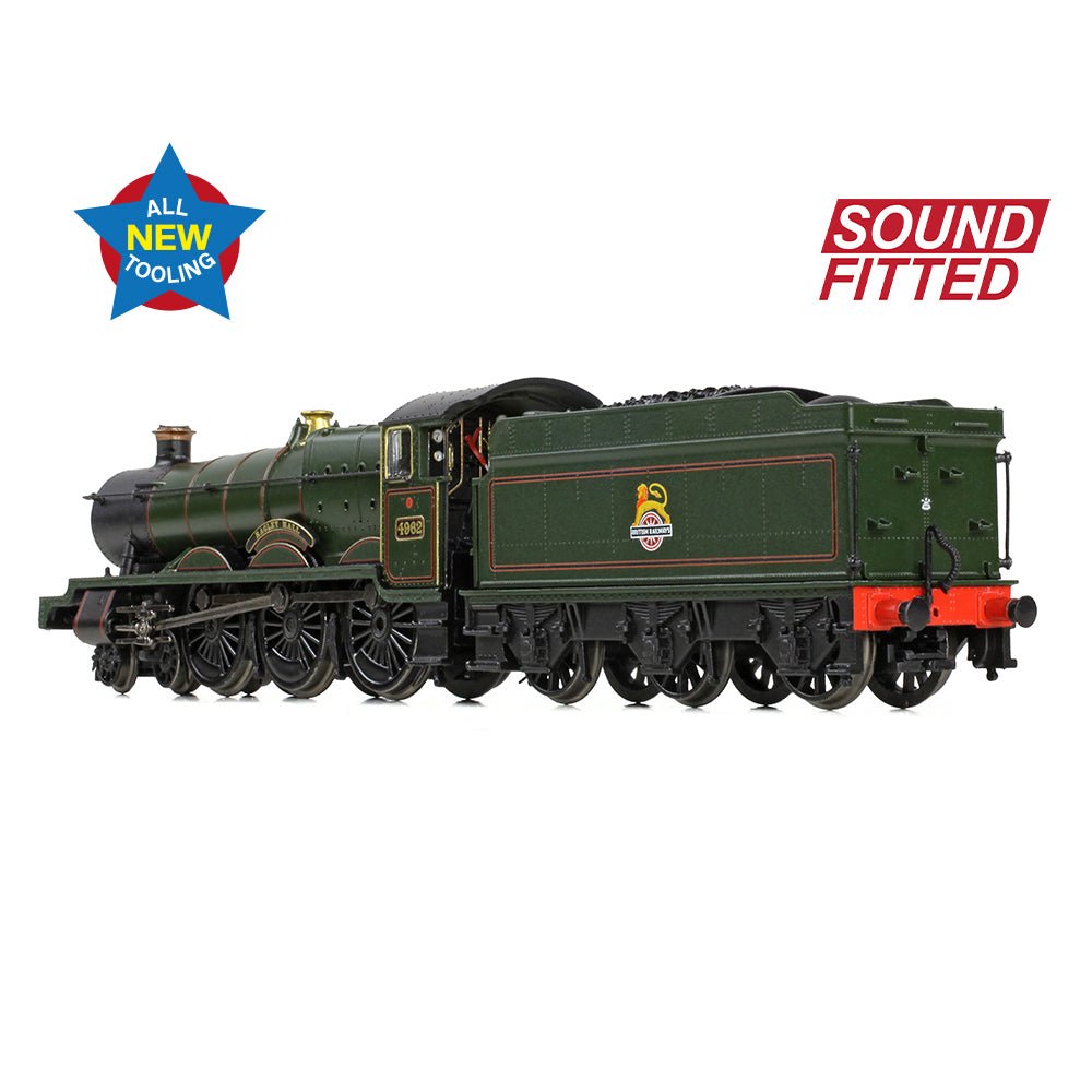 PRE - ORDER: Graham Farish GWR 49XX 'Hall' 4962 'Ragley Hall' BR Lined Green (Early Emblem) SOUND FITTED - N Gauge - Phillips Hobbies