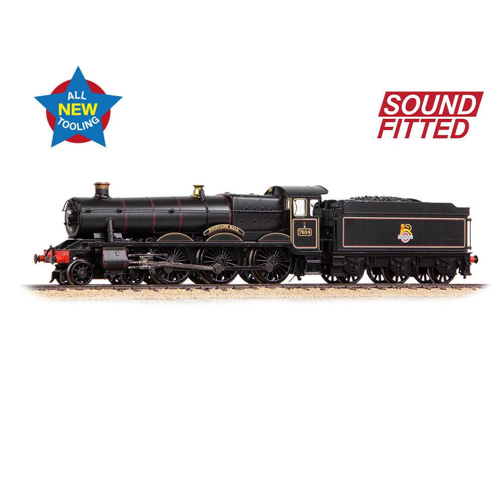 PRE - ORDER: Graham Farish GWR 'Modified Hall' 7904 'Fountains Hall' BR Lined Black (Early Emb.) SOUND FITTED - N Gauge - Phillips Hobbies