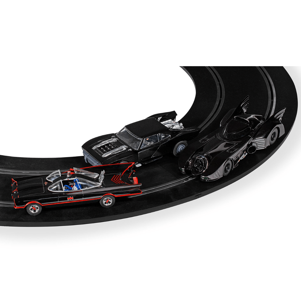 PRE - ORDER: Scalextric C4575A Batmobile Ultimate Collection Chromed Triple Car Pack - Phillips Hobbies