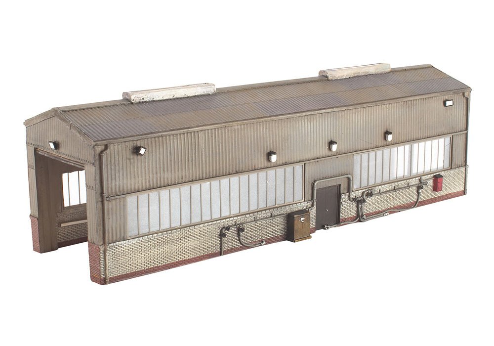 PRE - ORDER: Scenecraft Single Road Servicing Shed - 1:76 Gauge - Phillips Hobbies