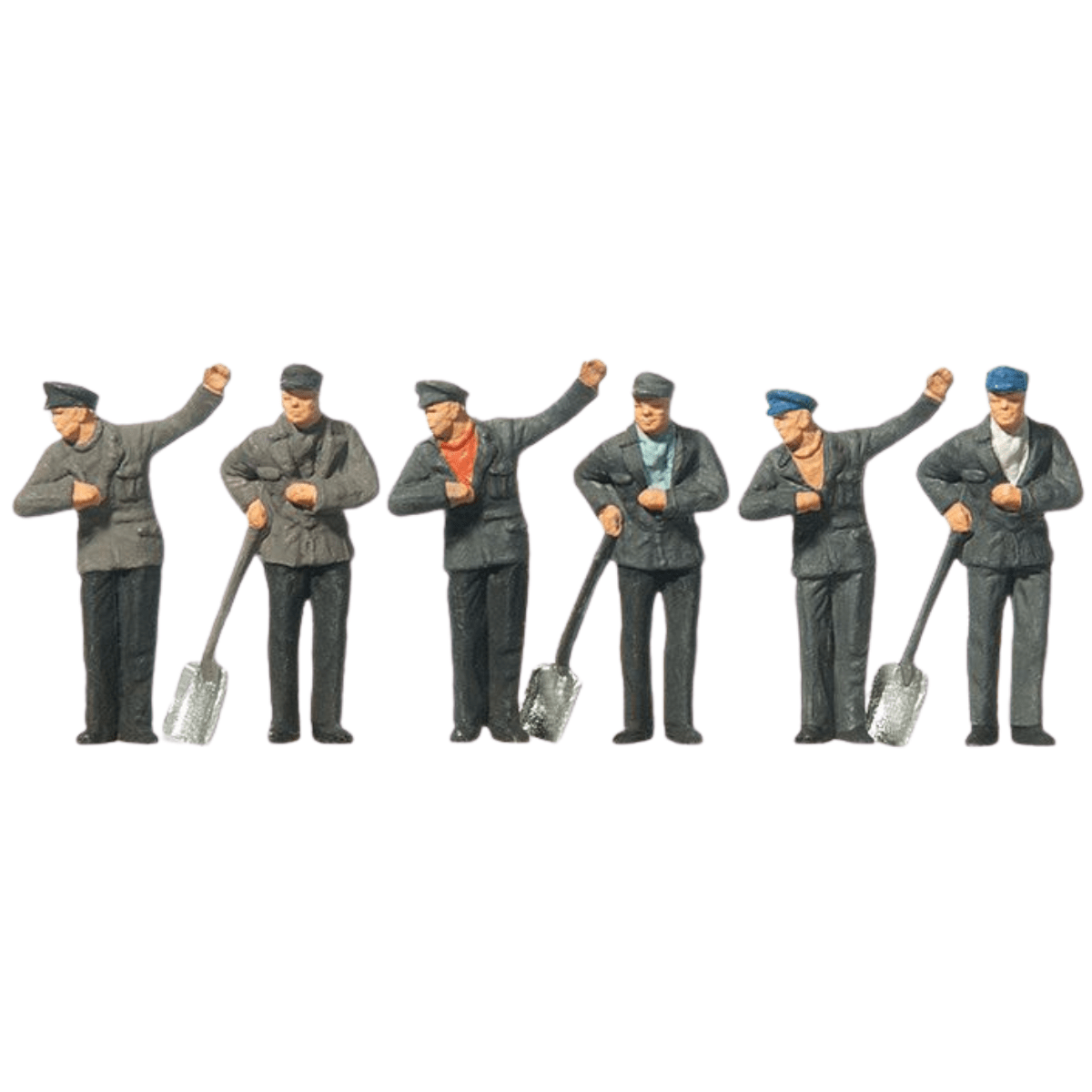 Preiser 14014 Steam Locomotive Crew Standard Figure Set - HO / OO Gauge - Phillips Hobbies