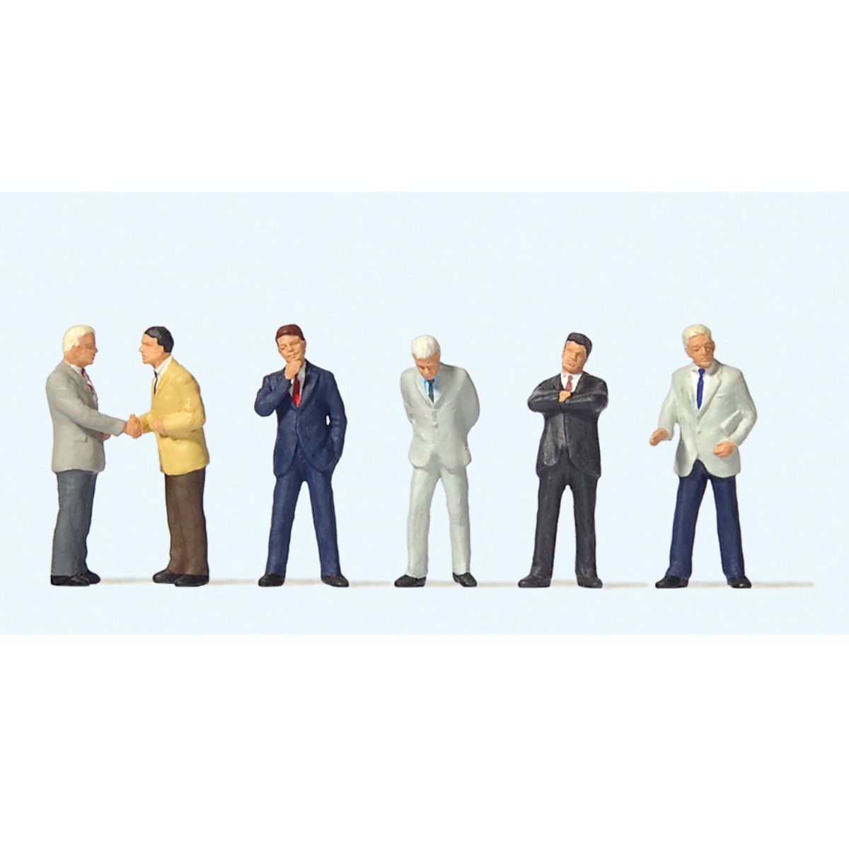 Preiser British Businessman Figure Set (6) - OO Gauge - Phillips Hobbies