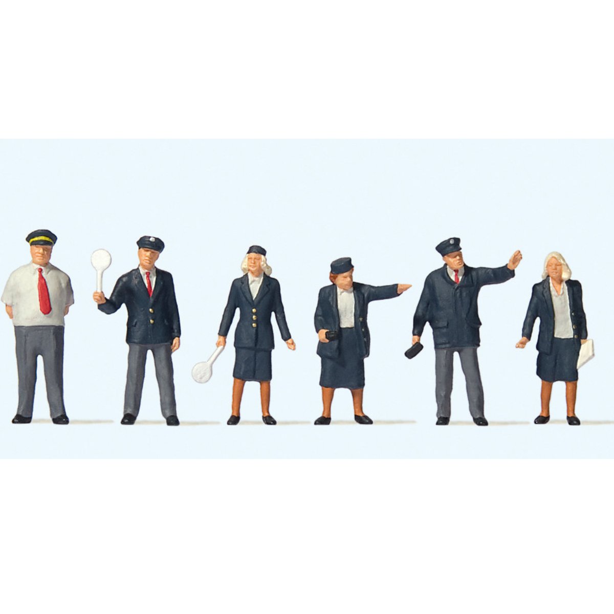 Preiser British Rail Staff Figure Set (6) - OO Gauge - Phillips Hobbies