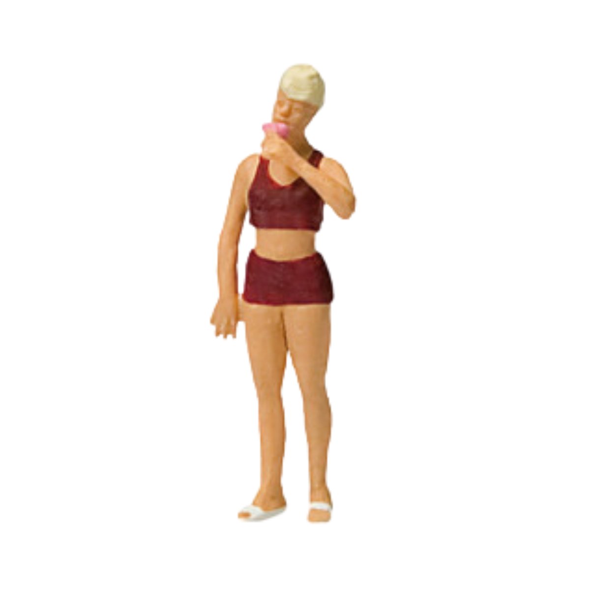 Preiser Woman Eating Ice Cream Figure - HO Scale - Phillips Hobbies