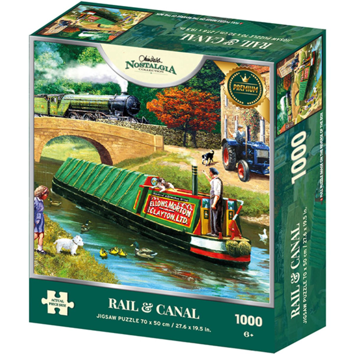 Rail & Canal - Kevin Walsh 1000 Piece Puzzle - Phillips Hobbies