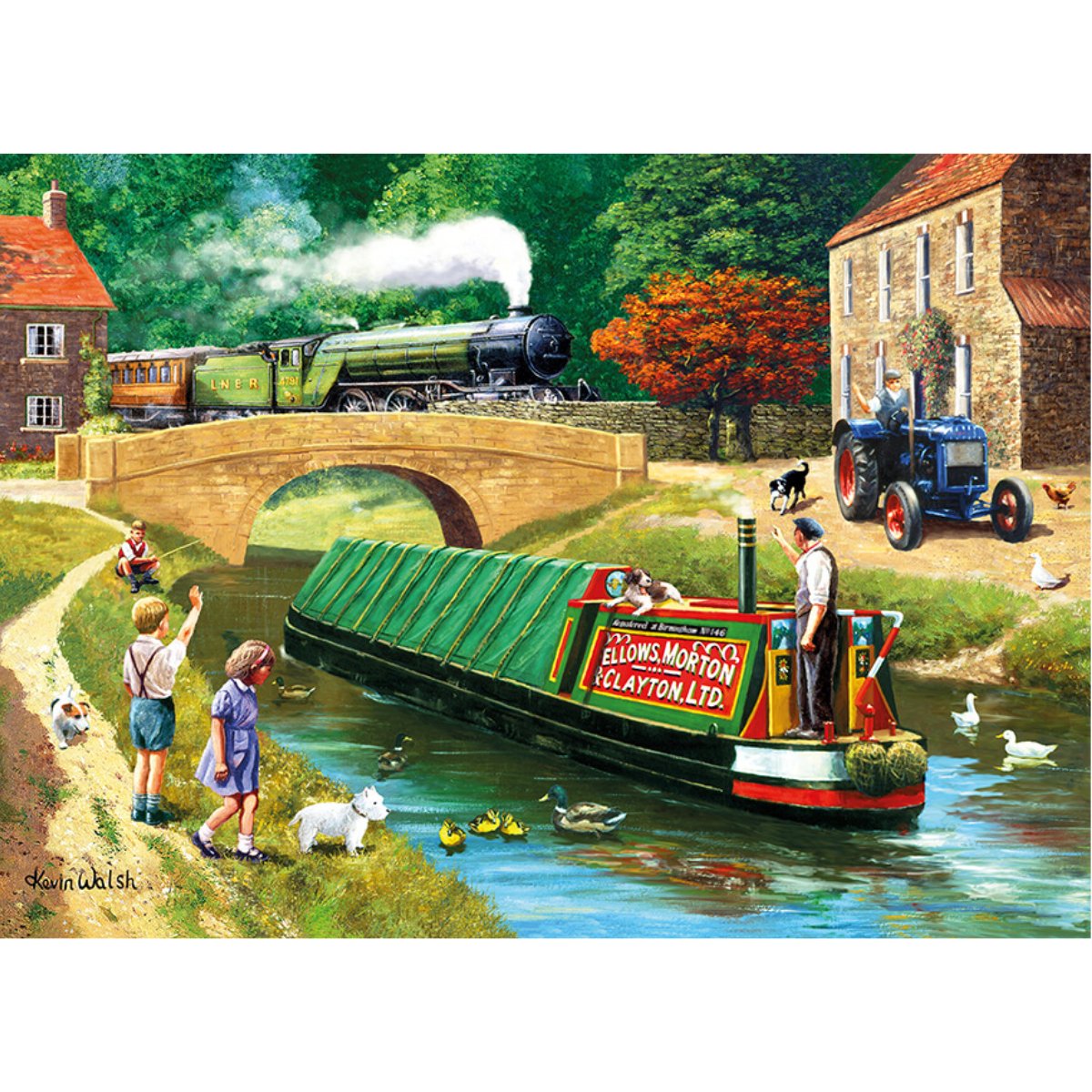 Rail & Canal - Kevin Walsh 1000 Piece Puzzle - Phillips Hobbies