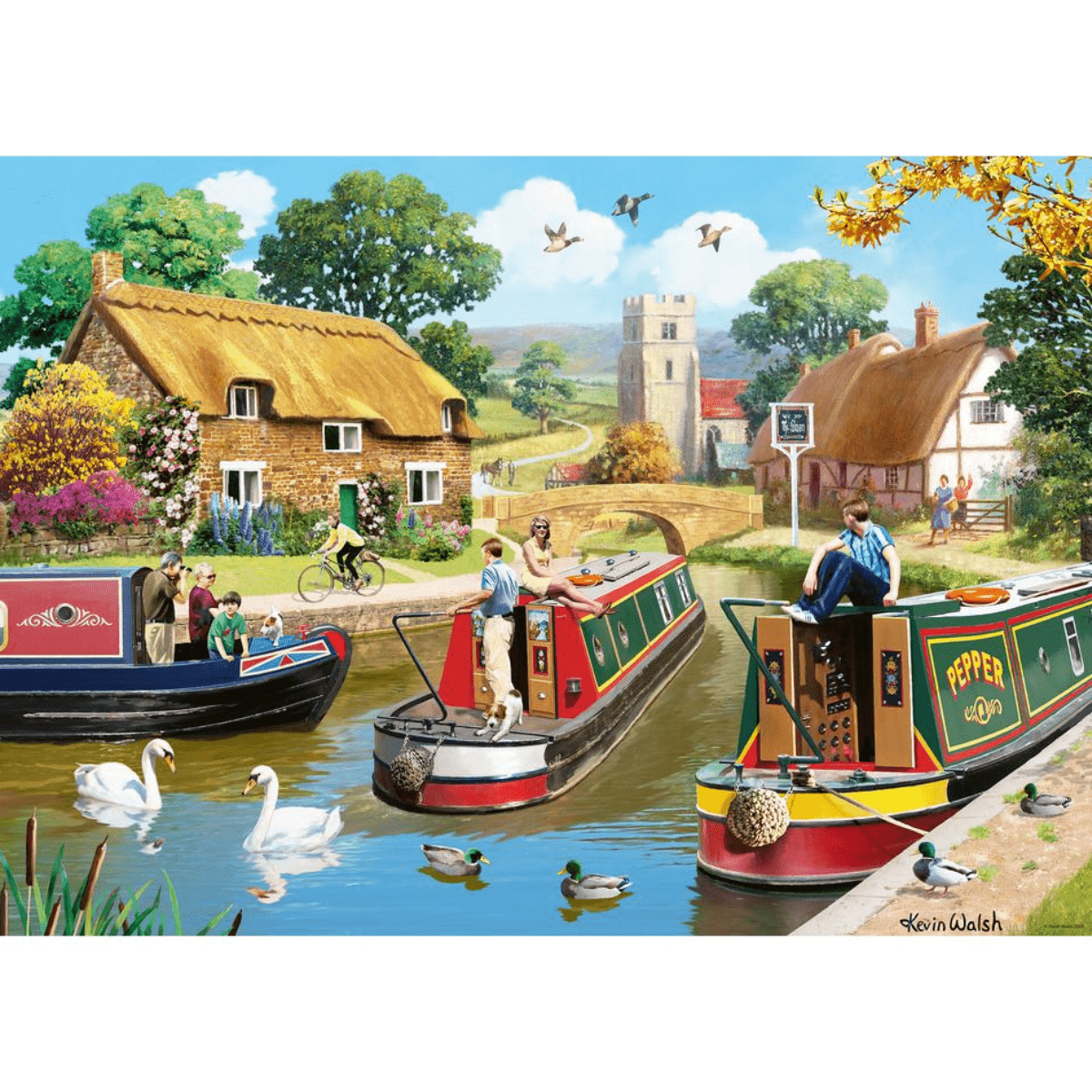 Ravensburger A Busy Day On The Canal 1000 Piece Jigsaw Puzzle - Phillips Hobbies
