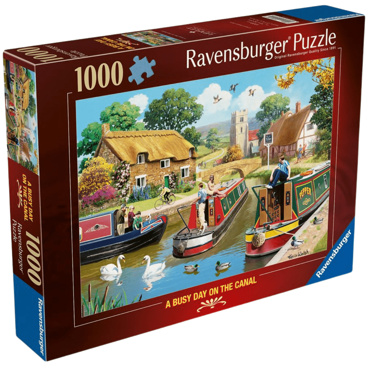 Ravensburger A Busy Day On The Canal 1000 Piece Jigsaw Puzzle - Phillips Hobbies