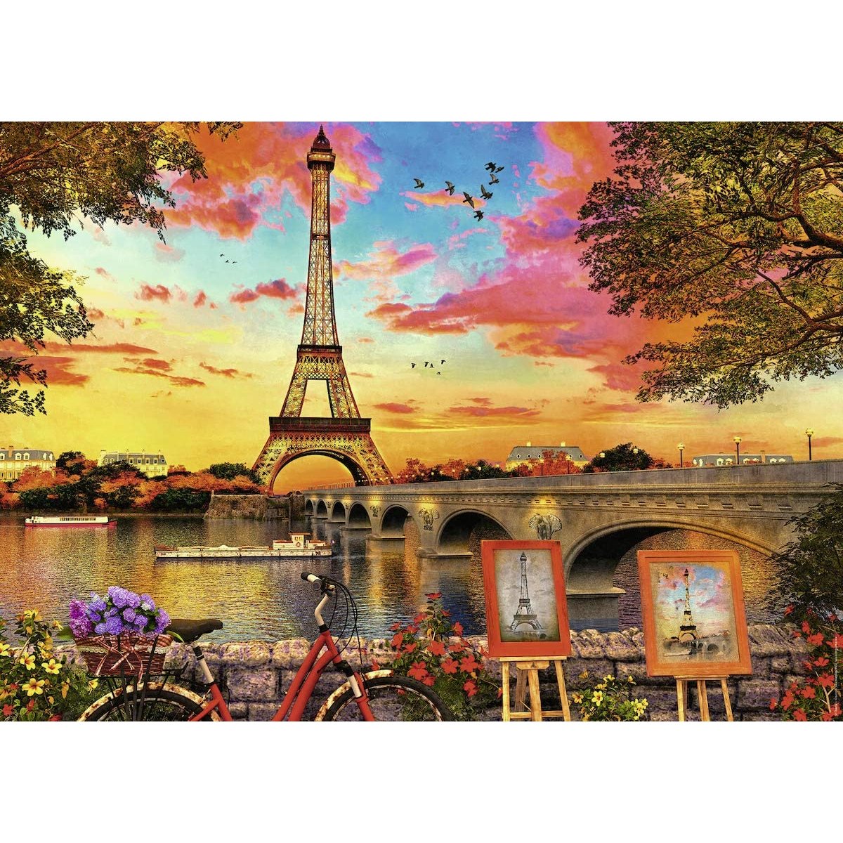Ravensburger Banks of the Seine 1000 Piece Jigsaw Puzzle - Phillips Hobbies