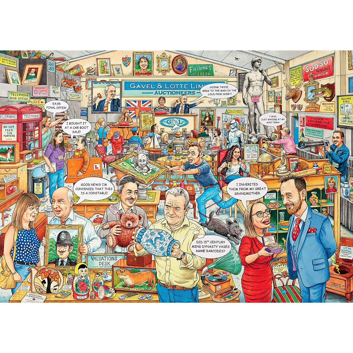 Ravensburger Best of British No.23 - The Auction 1000 Piece Jigsaw Puzzle - Phillips Hobbies