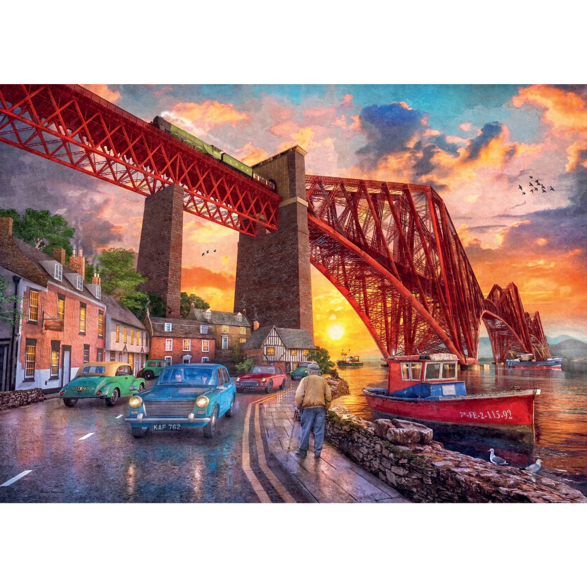 Ravensburger Forth Bridge at Sunset 1000 Piece Jigsaw Puzzle - Phillips Hobbies