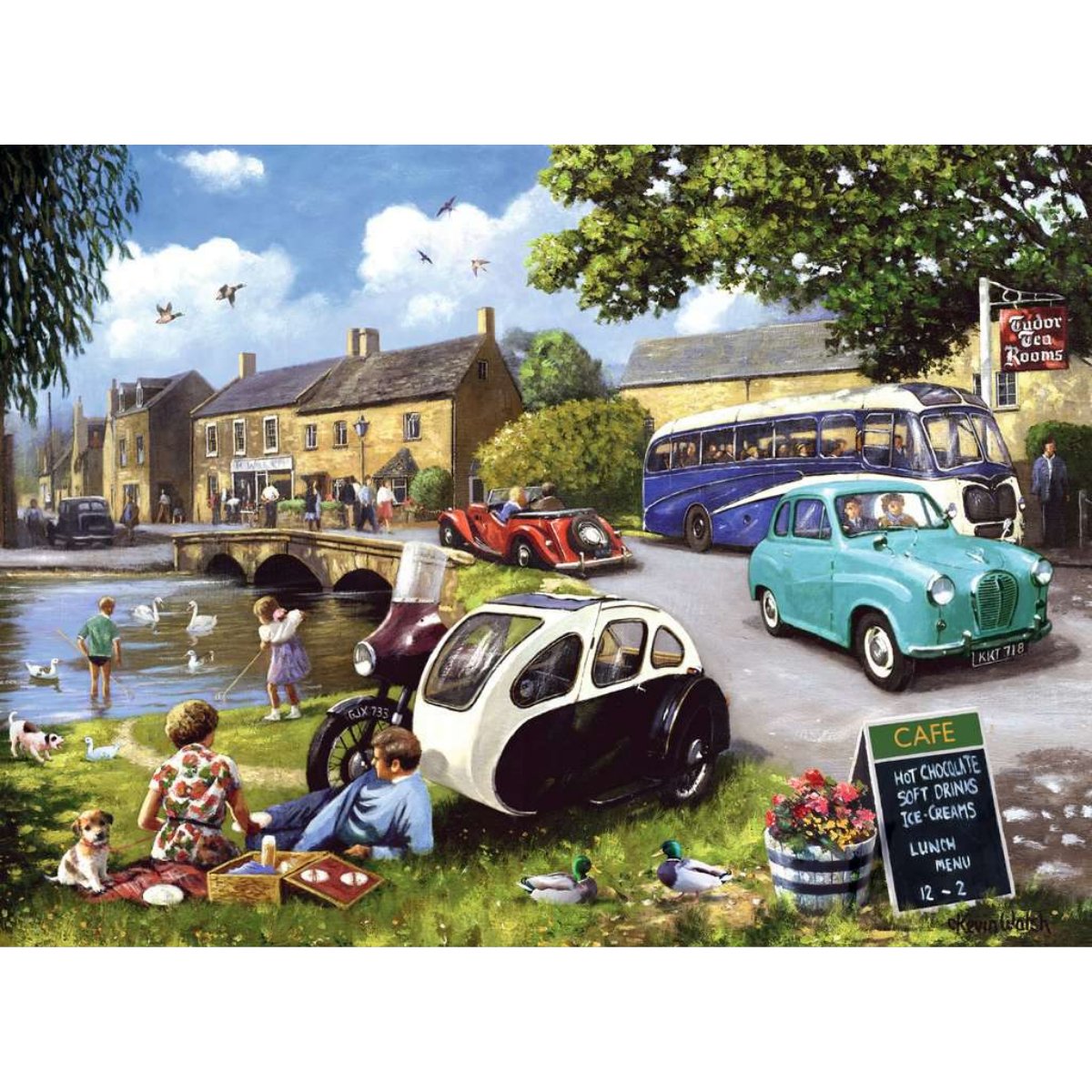 Ravensburger Happy Days No 2, Days Out - 4x 500 Piece Jigsaw Puzzle - Phillips Hobbies