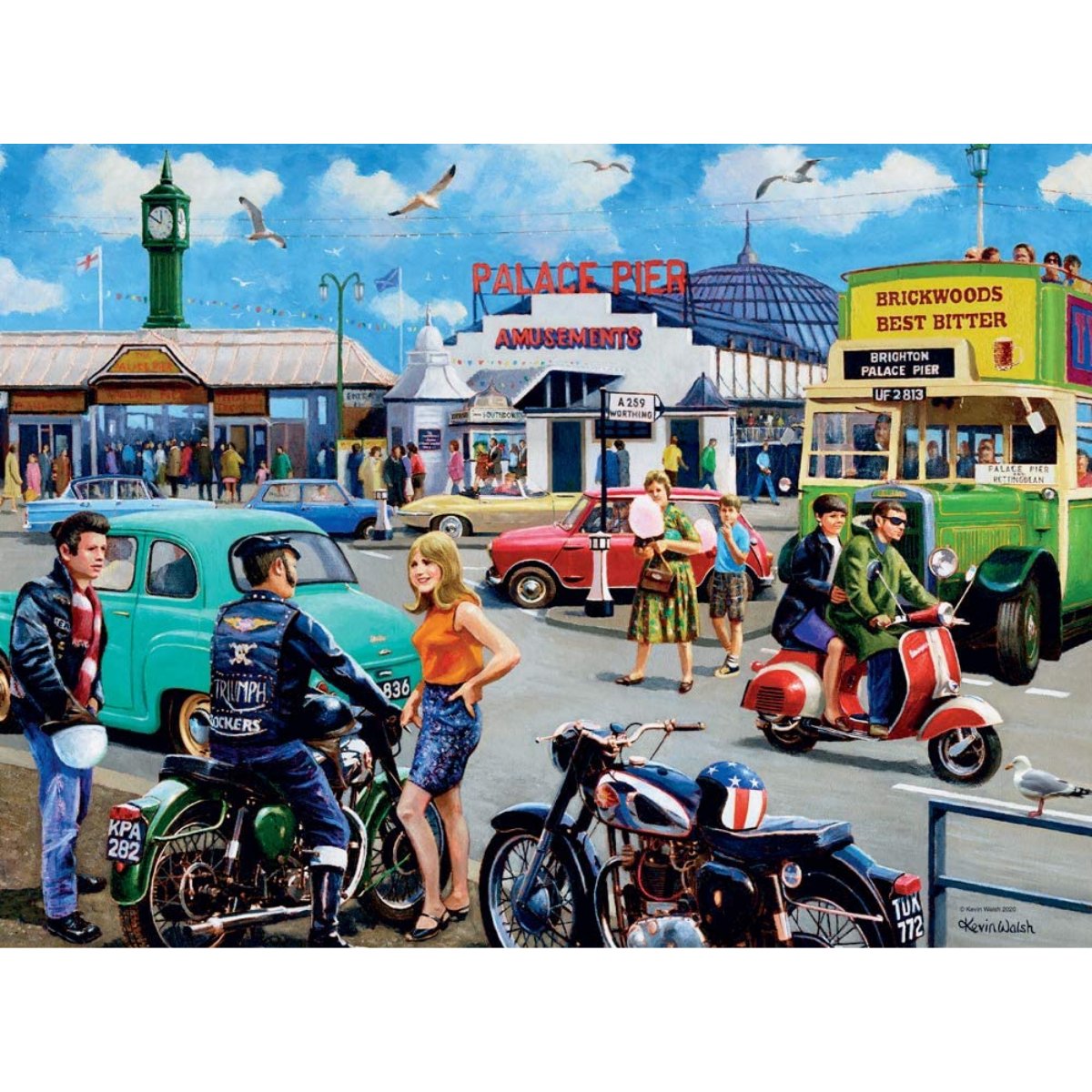 Ravensburger Happy Days No 2, Days Out - 4x 500 Piece Jigsaw Puzzle - Phillips Hobbies