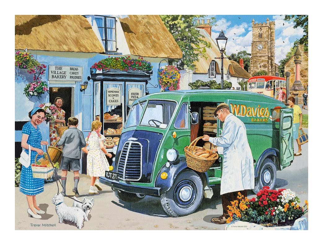 Ravensburger Happy Days No 9 Village Life 4 x 500 Piece Jigsaw Puzzles - Phillips Hobbies