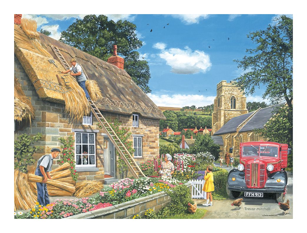 Ravensburger Happy Days No 9 Village Life 4 x 500 Piece Jigsaw Puzzles - Phillips Hobbies
