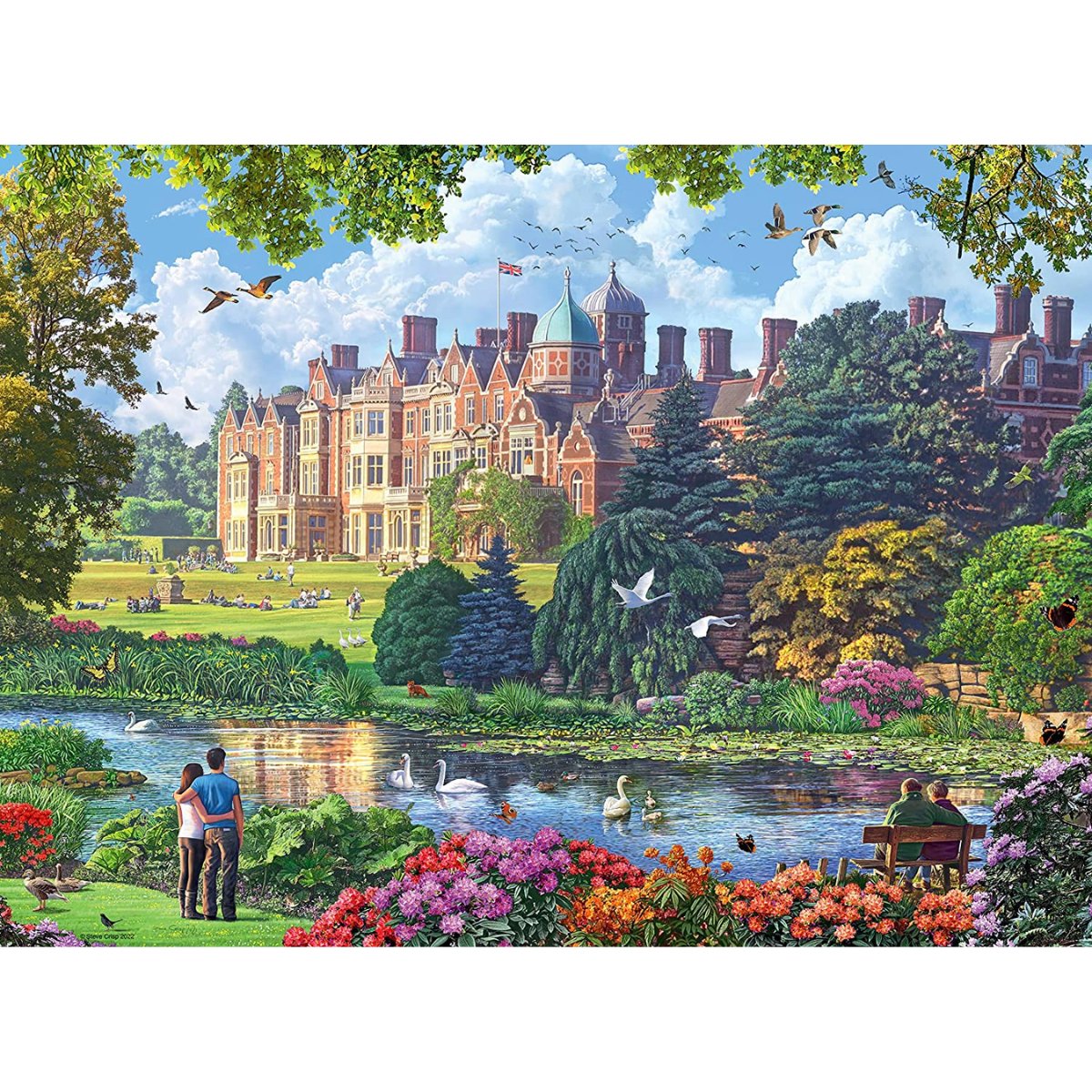 Ravensburger Happy Days No.5 Royal Residences - 4x 500 Piece Jigsaw Puzzle - Phillips Hobbies