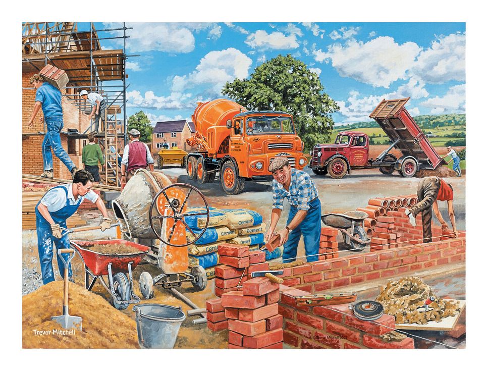 Ravensburger Happy Days No.6 Work Day Memories 4 x 500 Piece Jigsaw Puzzles - Phillips Hobbies