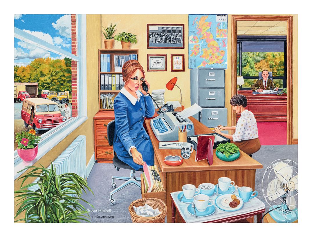 Ravensburger Happy Days No.6 Work Day Memories 4 x 500 Piece Jigsaw Puzzles - Phillips Hobbies