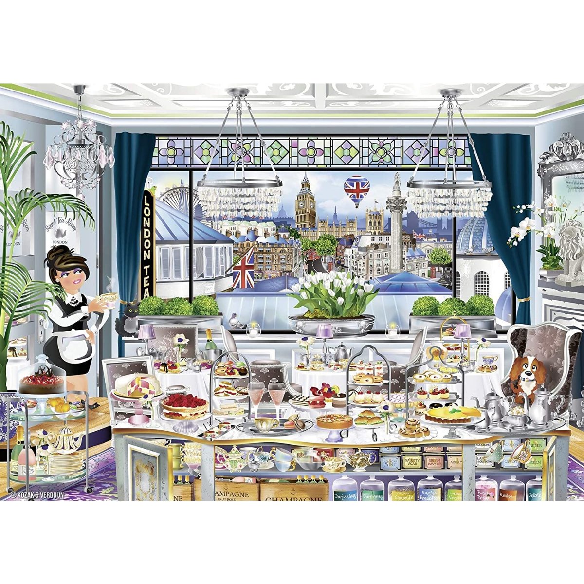 Ravensburger London Tea Party 1000 Piece Jigsaw Puzzle - Phillips Hobbies
