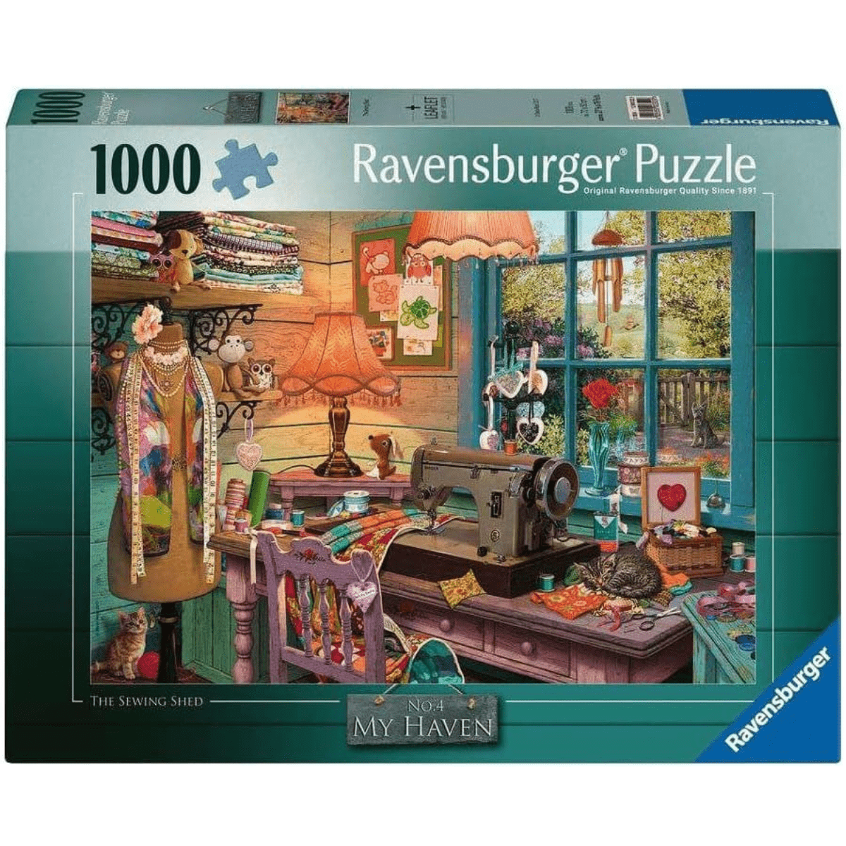 Ravensburger My Haven No 4 The Sewing Shed 1000 Piece Jigsaw Puzzle - Phillips Hobbies