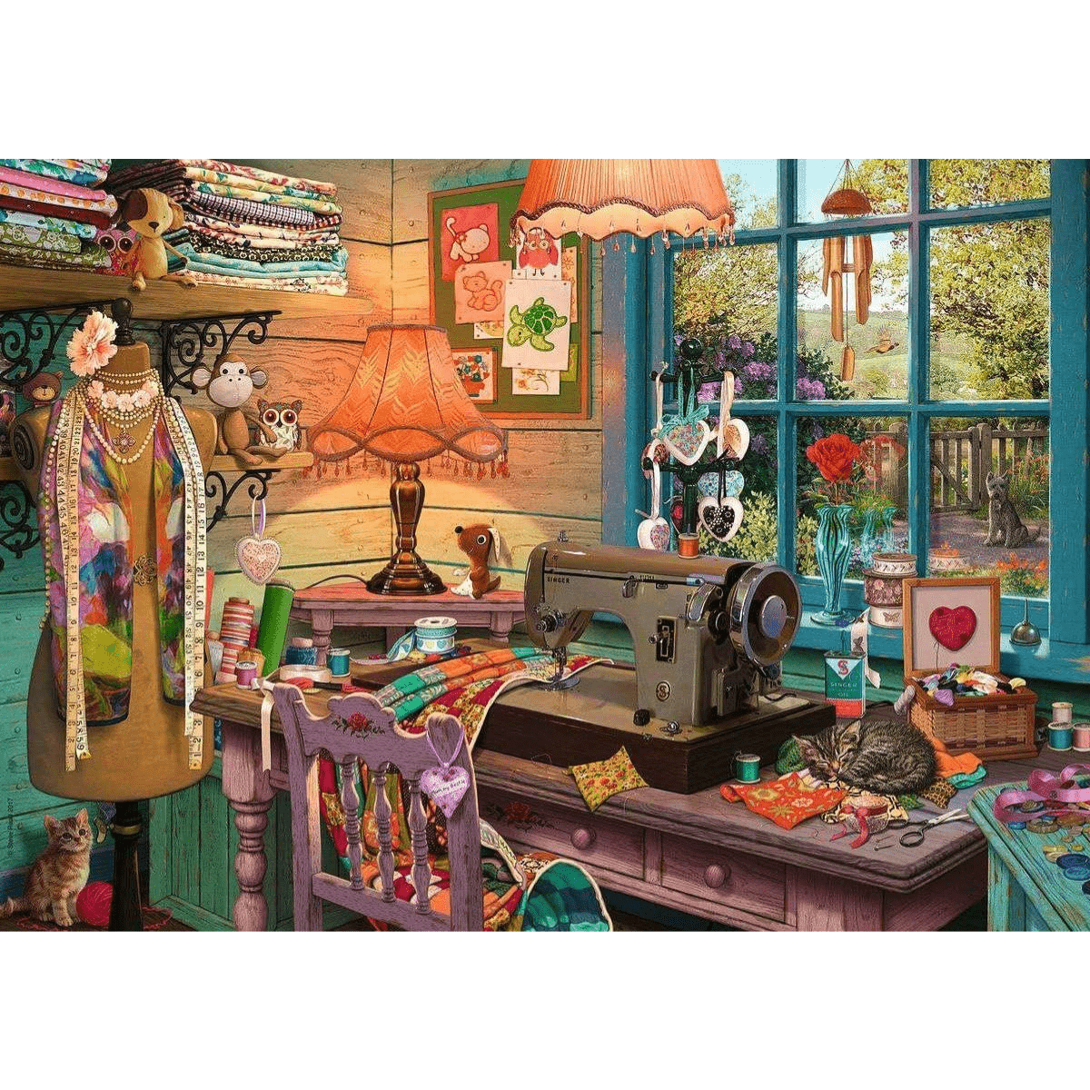 Ravensburger My Haven No 4 The Sewing Shed 1000 Piece Jigsaw Puzzle - Phillips Hobbies