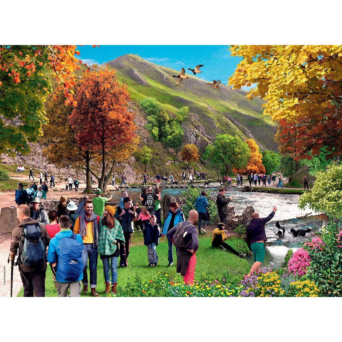 Ravensburger Picturesque Derbyshire, Chatsworth & Dovedale (2x 500 Pieces) - Phillips Hobbies