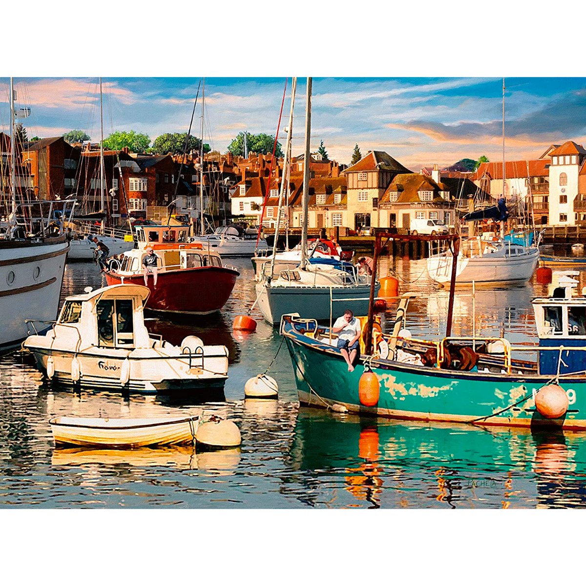 Ravensburger Picturesque Hampshire, Swan Green & Lymington (2x 500 Pieces) - Phillips Hobbies