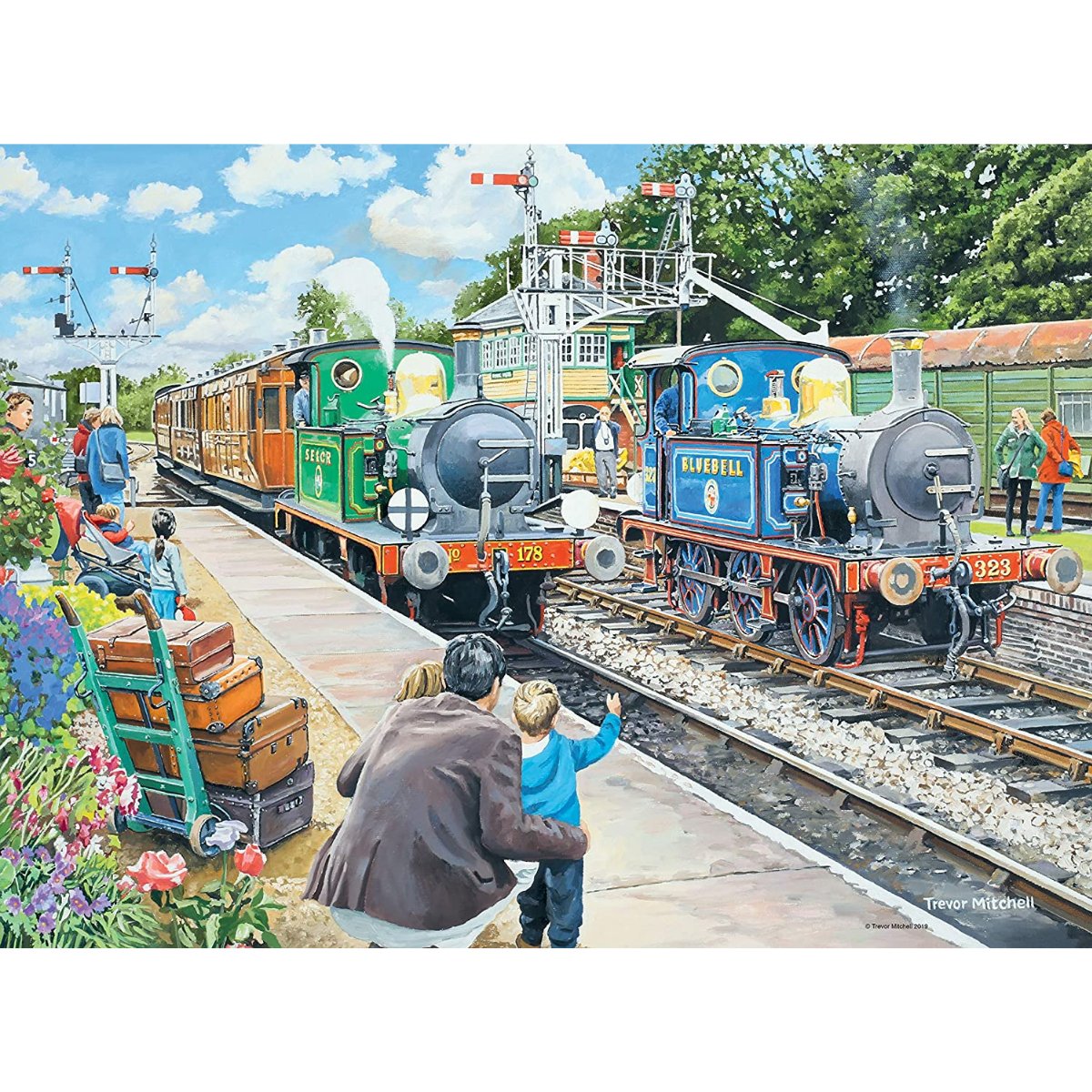 Ravensburger Railway Heritage No. 2 - Horsted Keynes & Hampton Loade (2x 500 Pieces) - Phillips Hobbies