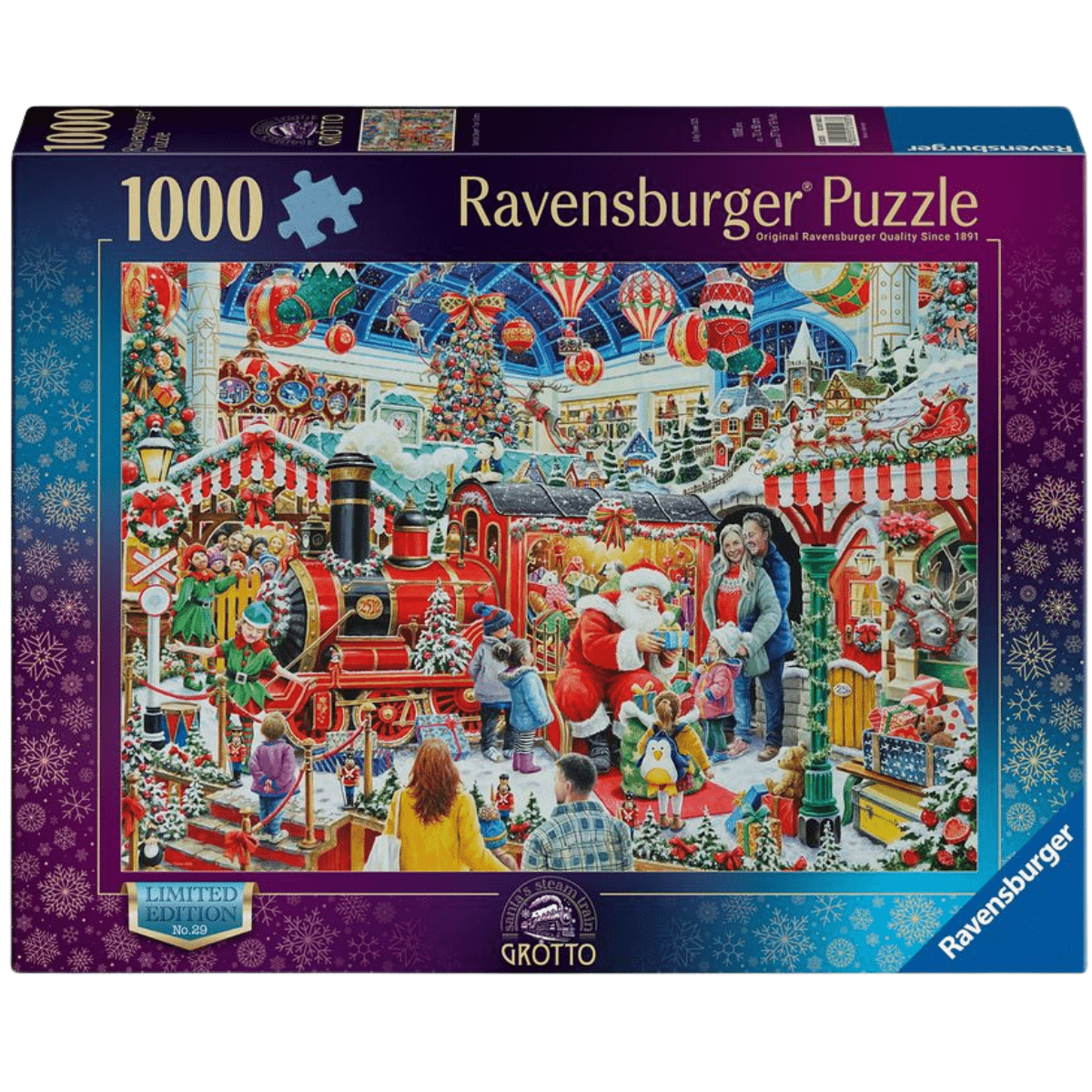 Ravensburger Santa's Steam Train Grotto 1000 Piece Jigsaw Puzzle - Phillips Hobbies