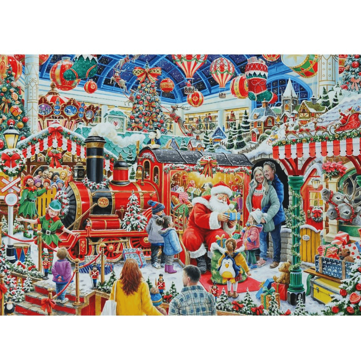 Ravensburger Santa's Steam Train Grotto 1000 Piece Jigsaw Puzzle - Phillips Hobbies