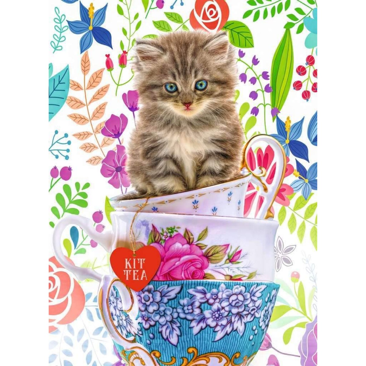 Ravensburger Teacup Kitty Jigsaw Puzzle (500 Pieces) - Phillips Hobbies
