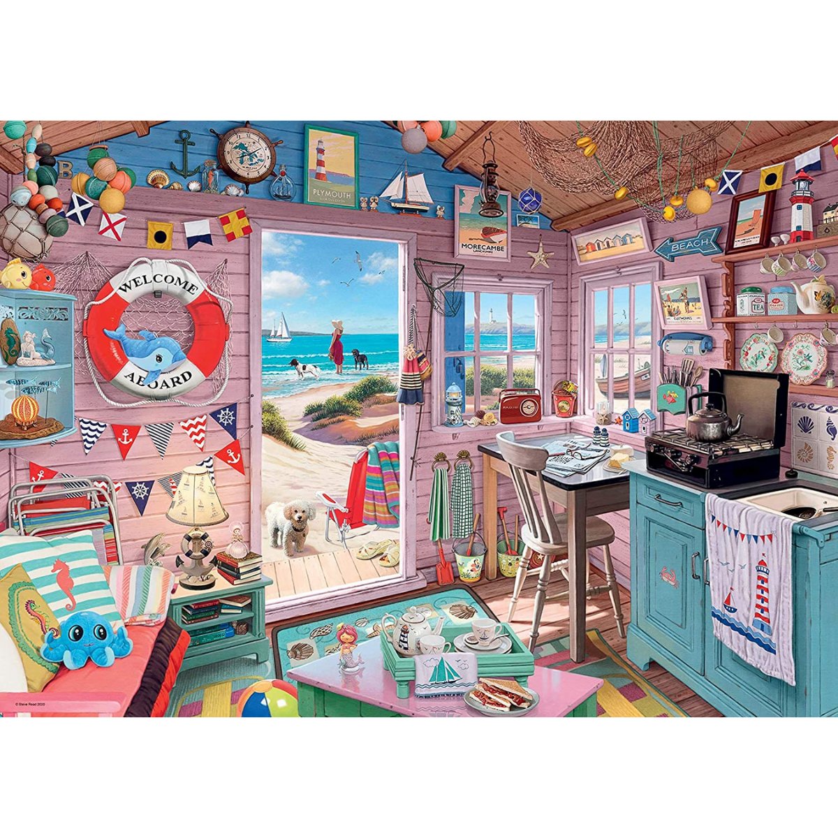 Ravensburger The Beach Hut Jigsaw Puzzle (1000 Pieces) - Phillips Hobbies