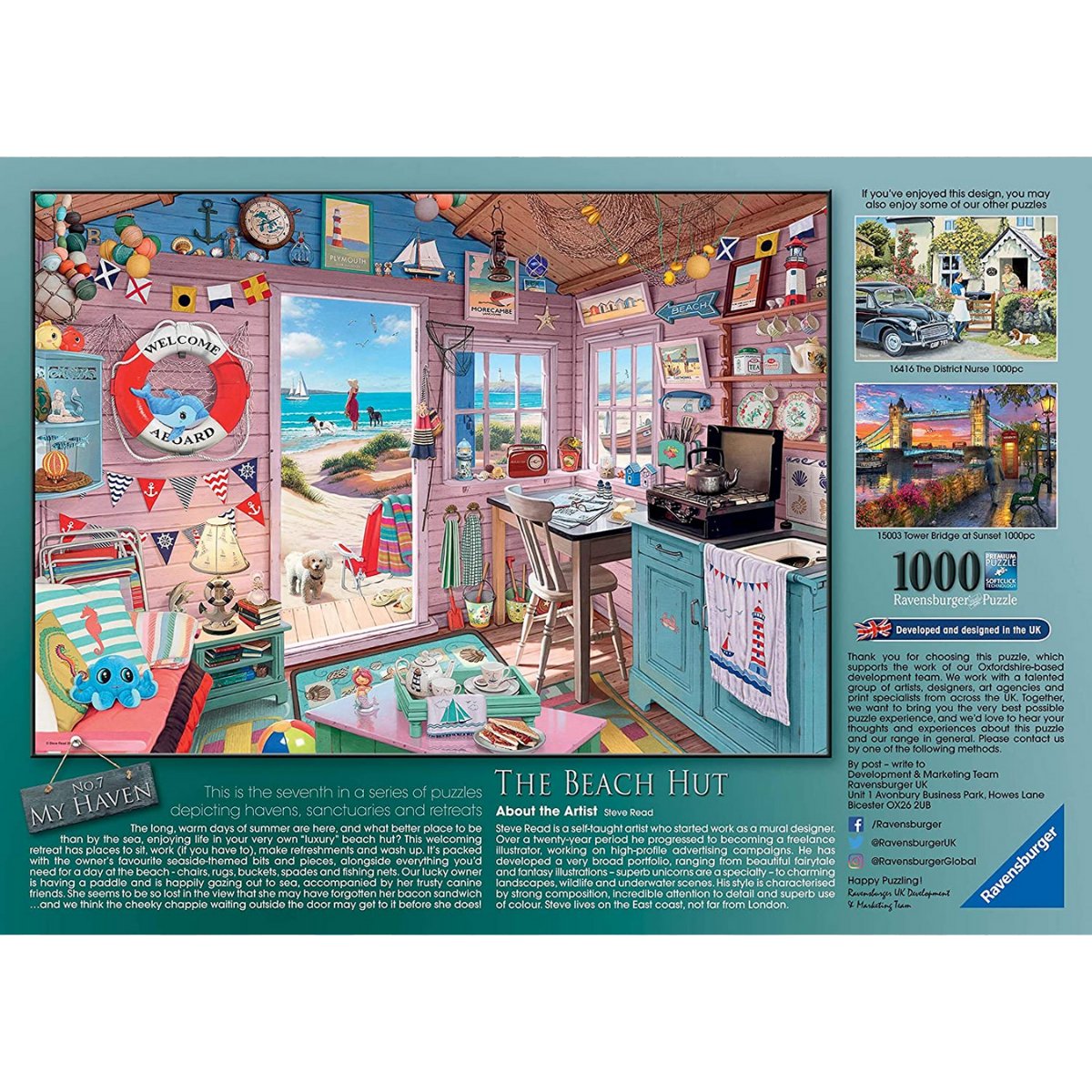 Ravensburger The Beach Hut Jigsaw Puzzle (1000 Pieces) - Phillips Hobbies
