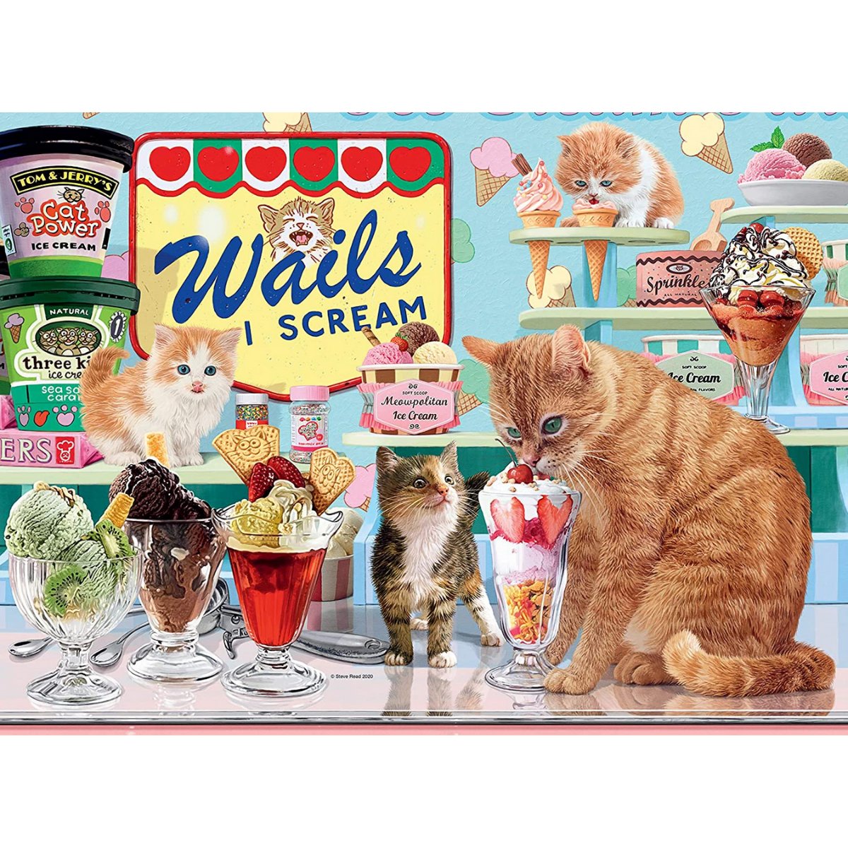 Ravensburger The Cat That Got The Cream Jigsaw Puzzle (500 Pieces) - Phillips Hobbies