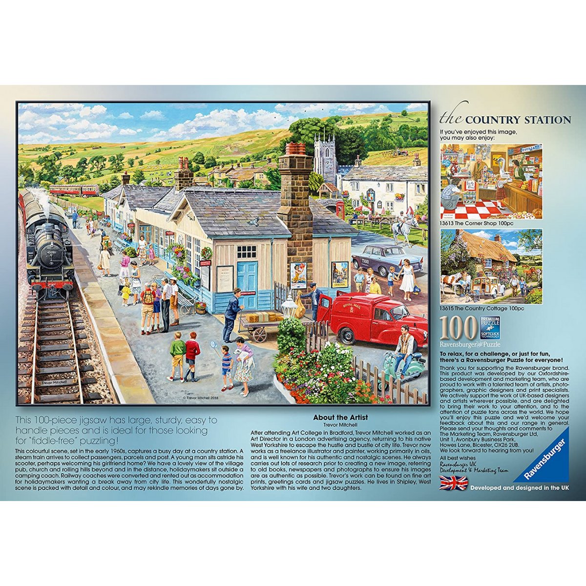 Ravensburger The Country Station Jigsaw Puzzle (100 Large Pieces) - Phillips Hobbies