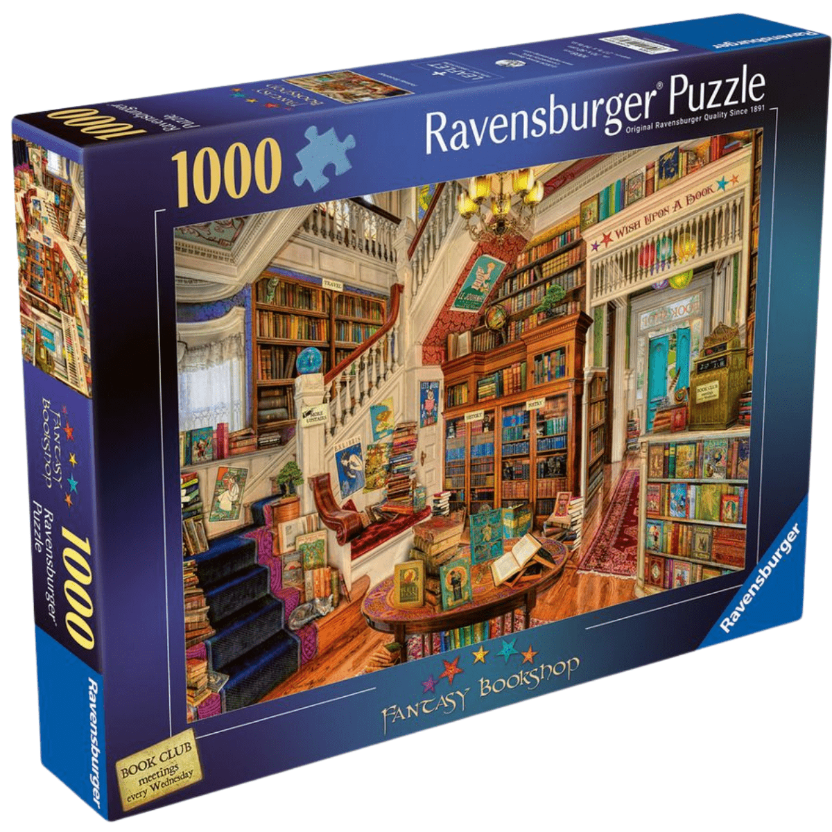 Ravensburger The Fantasy Bookshop 1000 Piece Jigsaw Puzzle - Phillips Hobbies